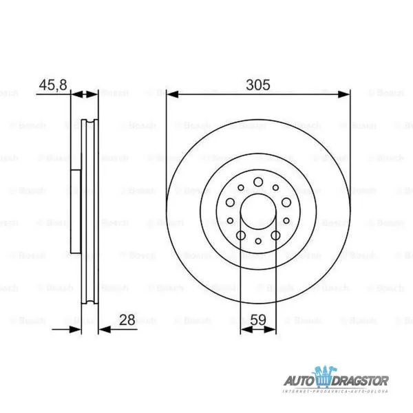 Kočioni diskovi FIAT, OPEL 