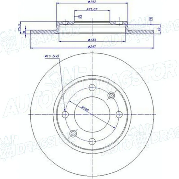 Kočioni diskovi CITROËN, PEUGEOT 