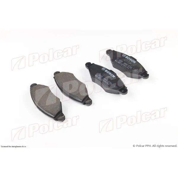 Kočione pločice PEUGEOT 206/206+ (2_), 98-12; 