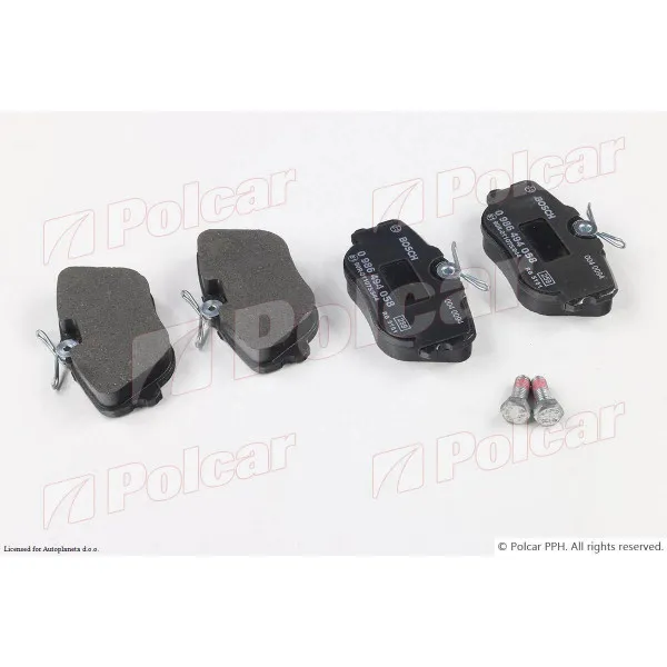 Kočione pločice MERCEDES 190 (W201), 82-93; 