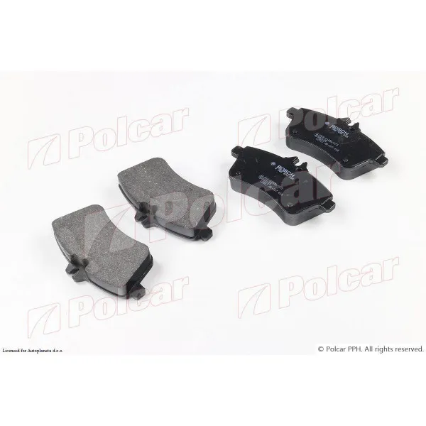 Kočione pločice MERCEDES A-KLASSE (W169), 04-12; B-KLASSE (W245), 05-11; 