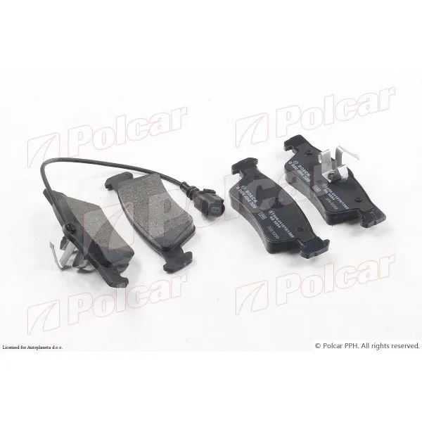 Kočione pločice VOLKSWAGEN MULTIVAN (7H/T5), 03-15; TRANSPORTER (7H/T5), 03-15; 