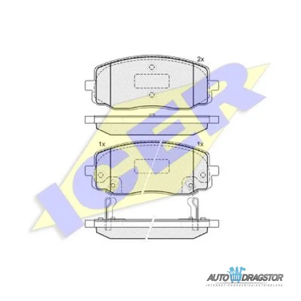 Kočione pločice HYUNDAI, KIA 