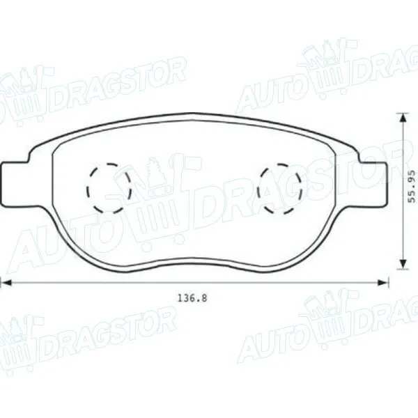 Kočione pločice CITROËN, PEUGEOT 