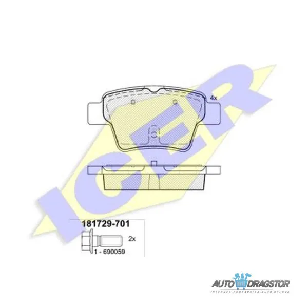 Kočione pločice CITROËN, PEUGEOT 