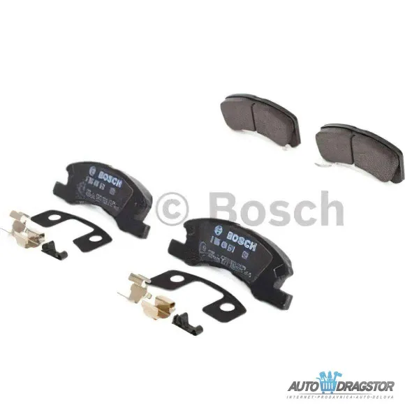 Kočione pločice DAIHATSU CHARADE, 03-06; CUORE (L251), 03-07; CUORE (L276), 07-; SIRION (M3), 05-10; 