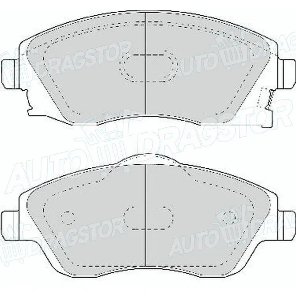 Kočione pločice OPEL COMBO C, 00-11; CORSA C (X01), 00-06; MERIVA (X03), 03-10; TIGRA (X04), 04-09; 