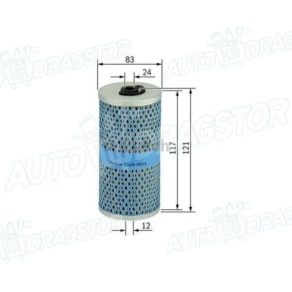 Filter ulja MERCEDES G-KLASSE (W460), 79-93; G-KLASSE (W461/W463), 92-18; S-KLASSE (W116), 72-80; S-KLASSE (W126), 79-91; SL-KLASSE (R107), 72-89; W114, 68-77; 