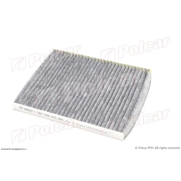 Filter kabine sa aktivnim ugljem FORD B-MAX, 12-; ECOSPORT, 13-; FIESTA (JA8), 08-17; FIESTA, 17-; KA (RU8), 08-15; TOURNEO COURIER, 14-; TRANSIT COURIER, 14-; 