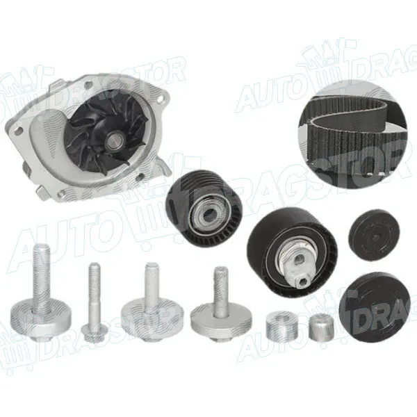 Set zupčastog kaiša sa vodenom pumpom RENAULT AVANTIME (DE0), 01-03; CLIO III (R0/1), 05-14; ESPACE IV (JK), 02-15; LAGUNA II (G), 01-07; LAGUNA III (T), 07-1 