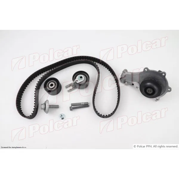 Set zupčastog kaiša sa vodenom pumpom TOYOTA AYGO (AB1), 05-14; 