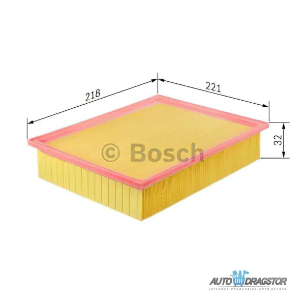 Filter vazduha SUBARU FORESTER (SH), 08-13; FORESTER (SJ), 13-18; IMPREZA (GE/GH/GR), 07-13; IMPREZA (GP/GJ), 12-16; LEGACY (BL/BP/BPS), 04-09; LEGACY (BM/BR), 
