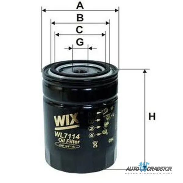 Filter ulja AUDI, SEAT, SKODA, VOLKSWAGEN 