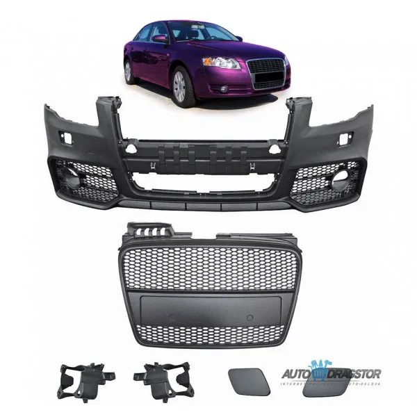 AUDI A4 B7 (8E) Sedan Avant 2005-2008 PREDNJI BRANIK KOMPLETAN SA MASKOM RS4 