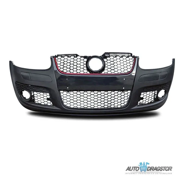 VW GOLF 5 2003-2010 PREDNJI BRANIK GTI KOMPLET SA OPCIJOM ZA PRANJE FAROVA 