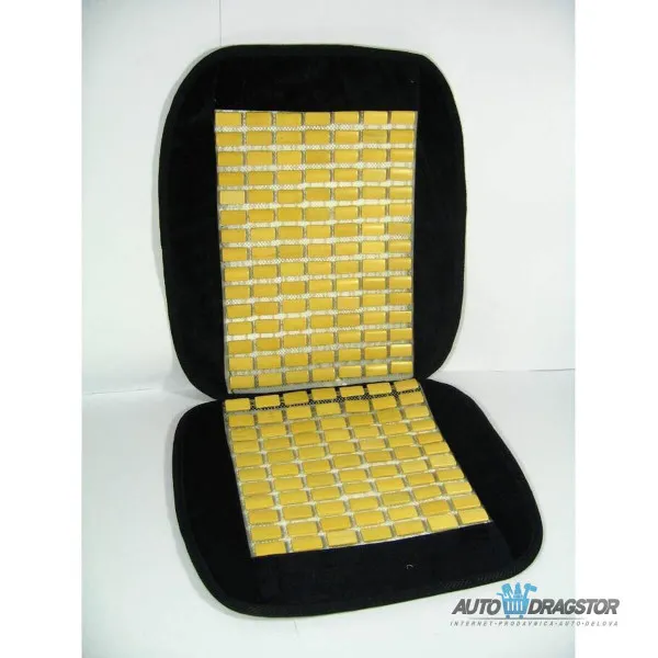 OBLOGA SEDIŠTA VELUR SA BAMBOO ULOŠKOM CRNA 