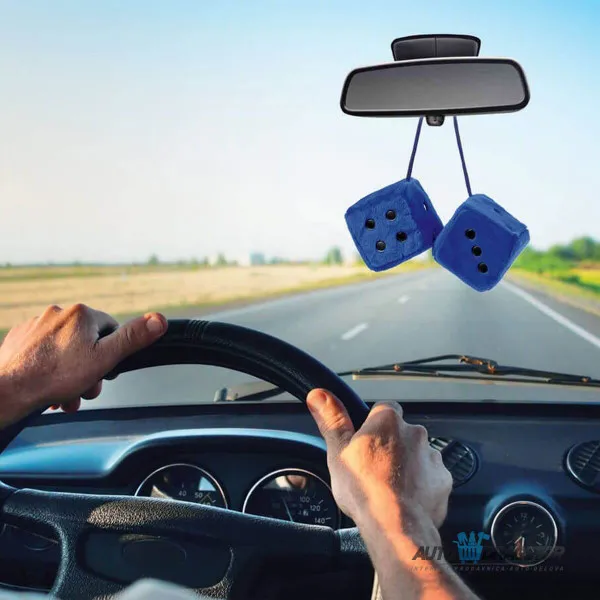 PRIVEZAK KOCKICE PLAVO-CRNE 