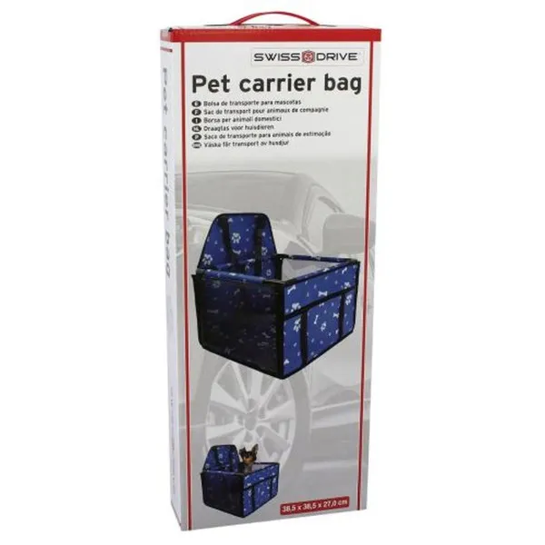 TRANSPORTNA TORBA ZA ZIVOTINJE 38.5x38.5x27CM PLAVA 