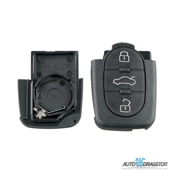 KUĆIŠTE OKLOP KLJUČA 3 dugmeta HU66 ZA AUDI A2,A3,A4,A6,A8,TT 