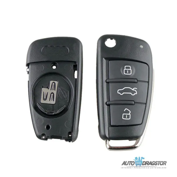 KUĆIŠTE OKLOP KLJUČA 3 dugmeta ZA AUDI A3,A4,A6,A8,Q7,S6,TT 