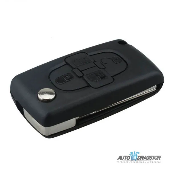 KUĆIŠTE OKLOP KLJUČA 4 DUGMETA ZA VA2/CE0523  PEUGEOT/CITROEN 