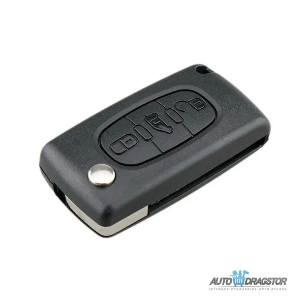 KUĆIŠTE OKLOP KLJUČA 3 dugmeta ZA PEUGEOT/CITROEN HU83/CE0523 