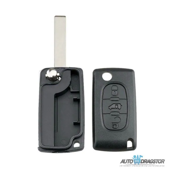 KUĆIŠTE OKLOP KLJUČA 3 dugmeta ZA PEUGEOT/CITROEN HU83/CE0523 