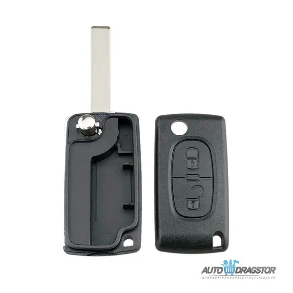 KUĆIŠTE OKLOP KLJUČA 2 dugmeta HU83/CE0523 ZA PEUGEOT/CITROEN 