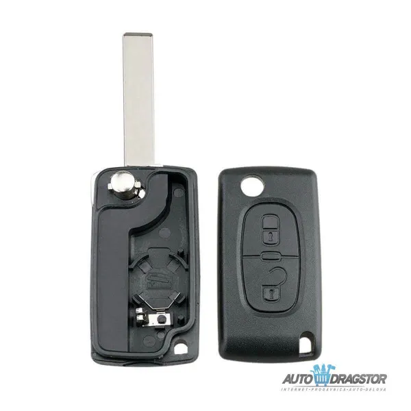 KUĆIŠTE OKLOP KLJUČA 2 dugmeta HU83/CE0536 ZA PEUGEOT/CITROEN 