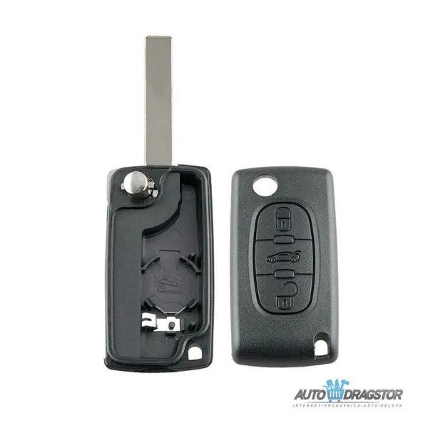 KUĆIŠTE OKLOP KLJUČA 3 DUGMETA ZA  HU83/CE0536  PEUGEOT/CITROEN HU 83 
