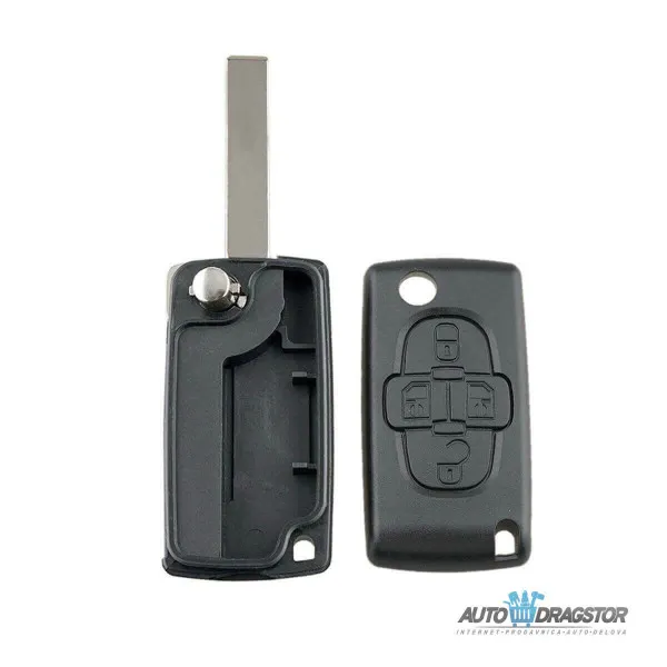 KUĆIŠTE OKLOP KLJUČA 3 dugmeta ZA PEUGEOT/CITROEN HU83/CE0523 