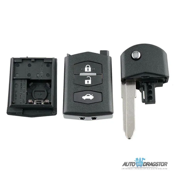KUĆIŠTE OKLOP KLJUČA 3 dugmeta ZA MAZDA 2,3,5,6 