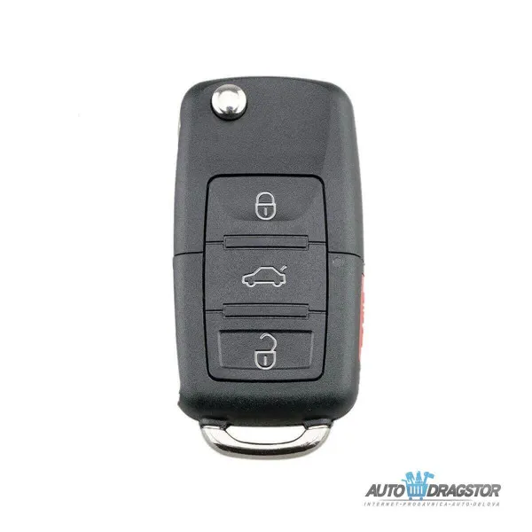 KUĆIŠTE OKLOP KLJUČA 3+1 dugme ZA VW HU66 NOVI TIP 
