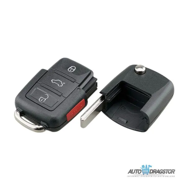 KUĆIŠTE OKLOP KLJUČA 3+1 dugme ZA VW HU66 NOVI TIP 