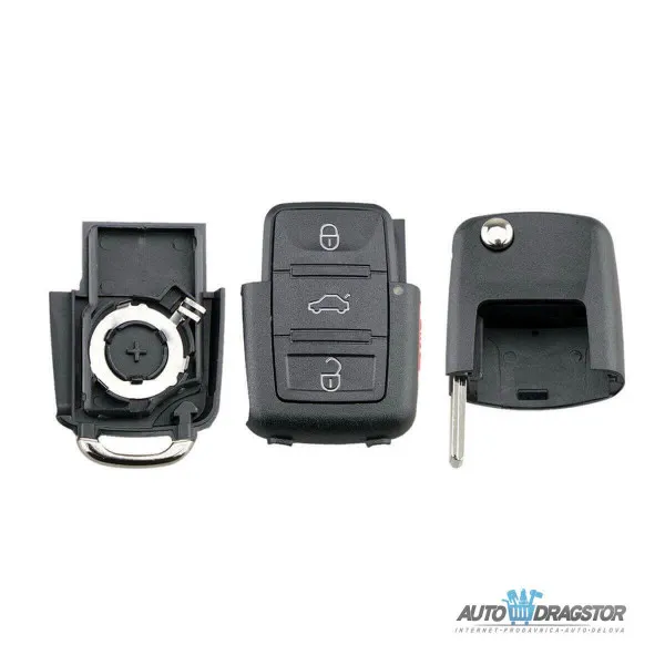 KUĆIŠTE OKLOP KLJUČA 3+1 dugme ZA VW HU66 NOVI TIP 