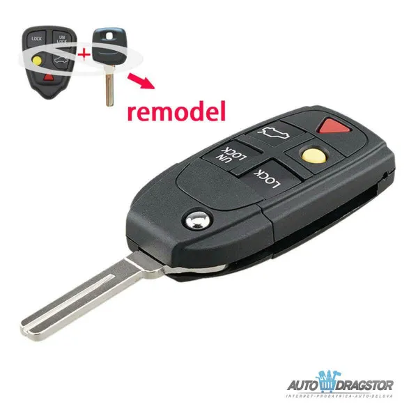 KUĆIŠTE OKLOP KLJUČA 5 dugmeta ZA VOLVO 