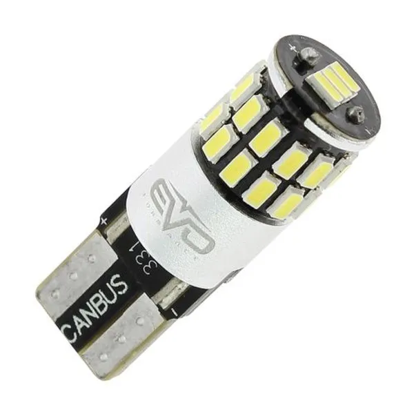 SIJALICA 12V T10 5050SMD 9 LED CANBUS BELA 2KOM 