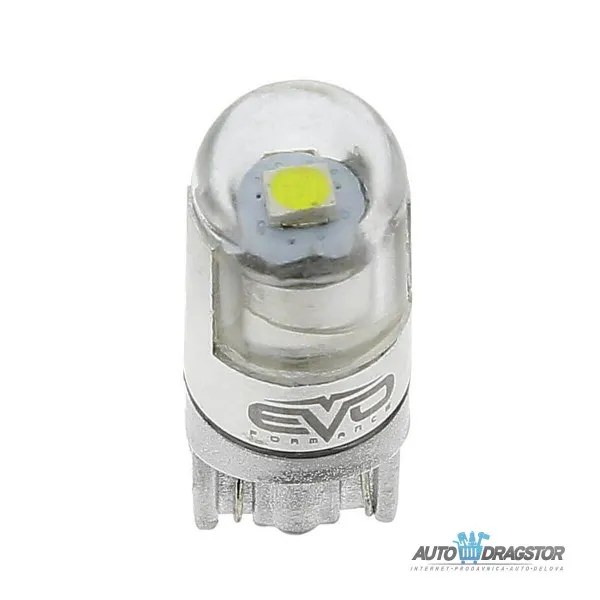 SIJALICA 12V T10 LED BULLET CANBUS BELA 2KOM 