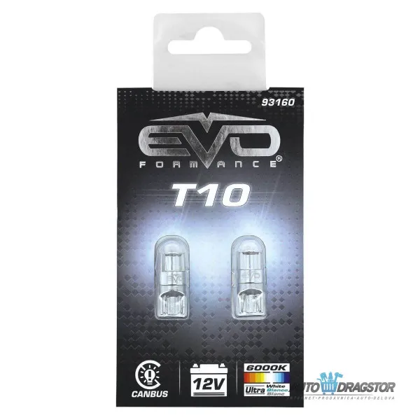 SIJALICA 12V T10 LED BULLET CANBUS BELA 2KOM 