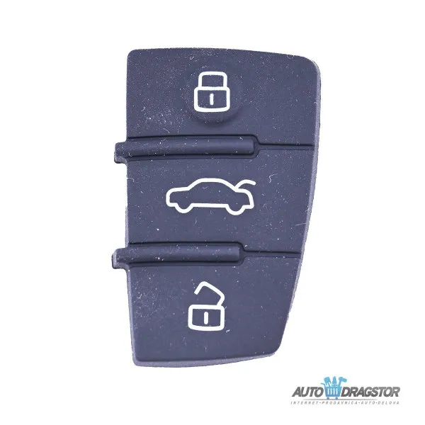 GUMENO DUGME KUĆIŠTA KLJUČA SA 3 DUGMETA ZA AUDI 