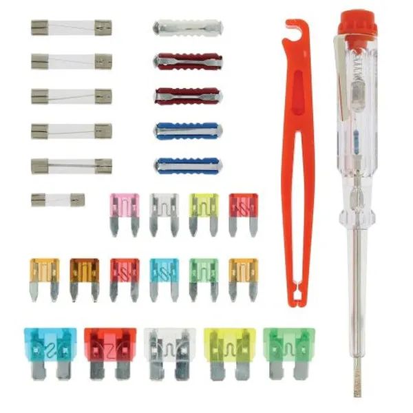 OSIGURAČI SET (SET OSIGURAČA/ALAT ZA VAĐENJE/GLINERICA)  SET SADRŽI 28KOM 