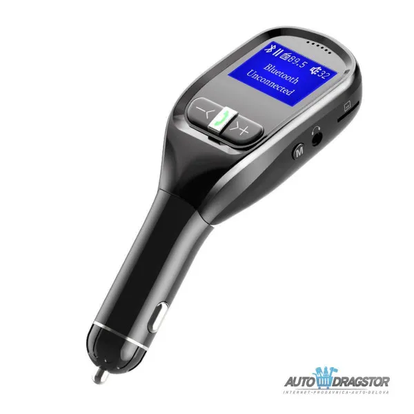 FM PREDAJNIK (TRANSMITER), USB PUNJAČ, 2 USB ULAZA, BLUETOOTH 5.0, MP3/WMA 
