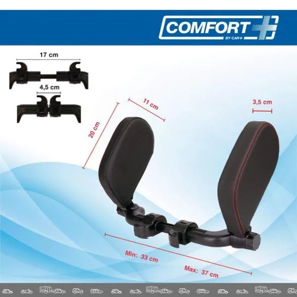 DRŽAČ ZA GLAVU CRNI SA CRVENIM KONCEM 