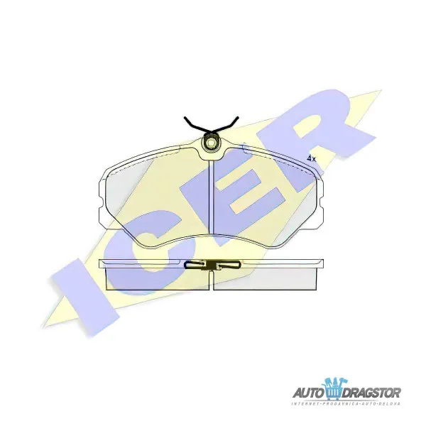 Kočione pločice FIAT DUCATO (290), 89-94; 