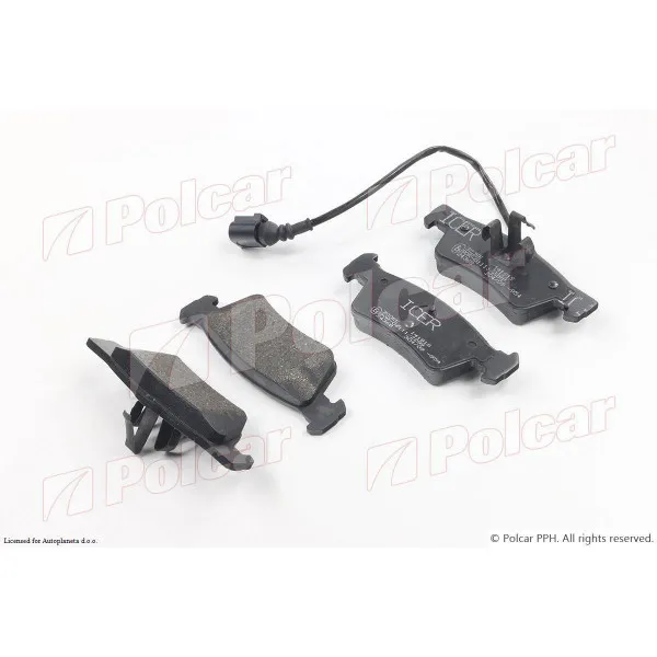 Kočione pločice VOLKSWAGEN MULTIVAN (7H/T5), 03-15; TRANSPORTER (7H/T5), 03-15; 