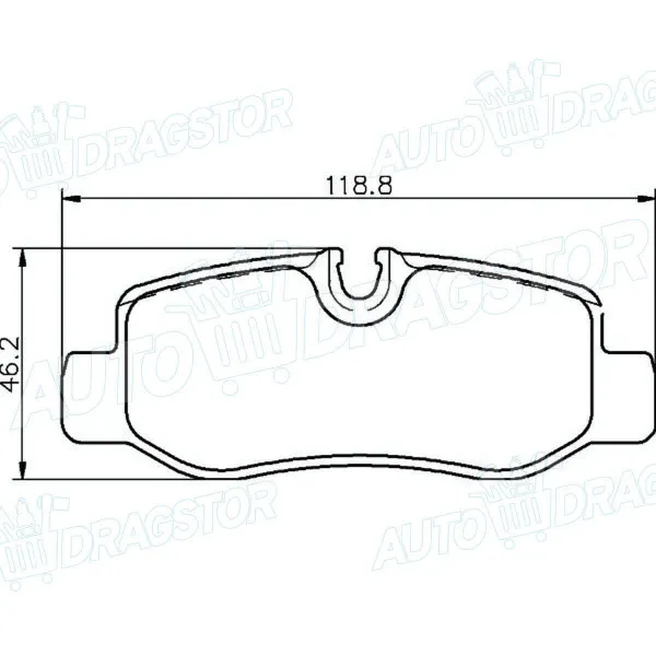 Kočione pločice MERCEDES V-KLASSE (W447), 14-; VITO (W447), 14-; 