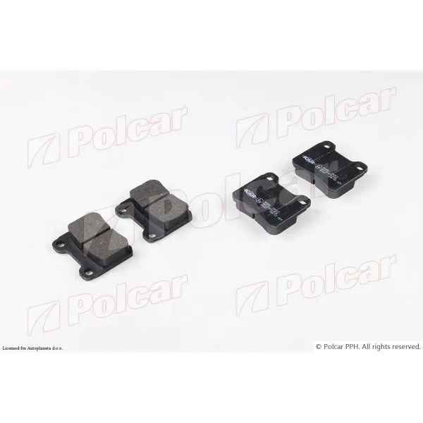 Kočione pločice MERCEDES 190 (W201), 82-93; C-KLASSE (W202), 93-01; W124/E-KLASSE, 84-96; 