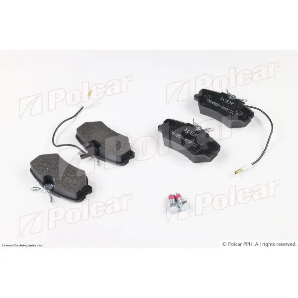 Kočione pločice PEUGEOT 405 (15B/15E/4B/4E), 87-96; 