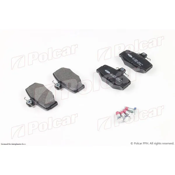 Kočione pločice NISSAN ALMERA (N16), 00-07; ALMERA TINO (V10), 00-06; PRIMERA (P10), 90-96; PRIMERA (P11), 96-01; 