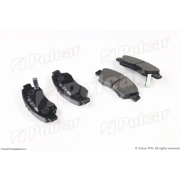 Kočione pločice HONDA CITY, 08-13; CIVIC (EG/EJ/EH9), 91-95; CIVIC (EJ/EK), 95-01; CIVIC (MA/MB/MC2), 95-01; FIT (GD), 02-08; FIT (GE), 08-15; JAZZ (GD), 02-0 